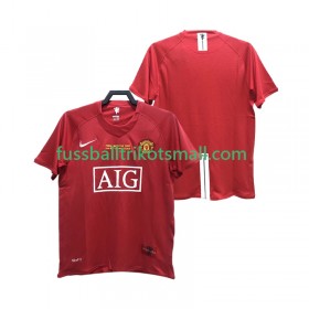 Fußballtrikots Manchester United 2007 2008 Retro Kurzarm Heimtrikotsatz kaufen